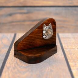 Alaskan Malamute - Wooden Candlestick With Dog, Souvenir, Decoration, Limited Edition, Collection - thumbnail 3