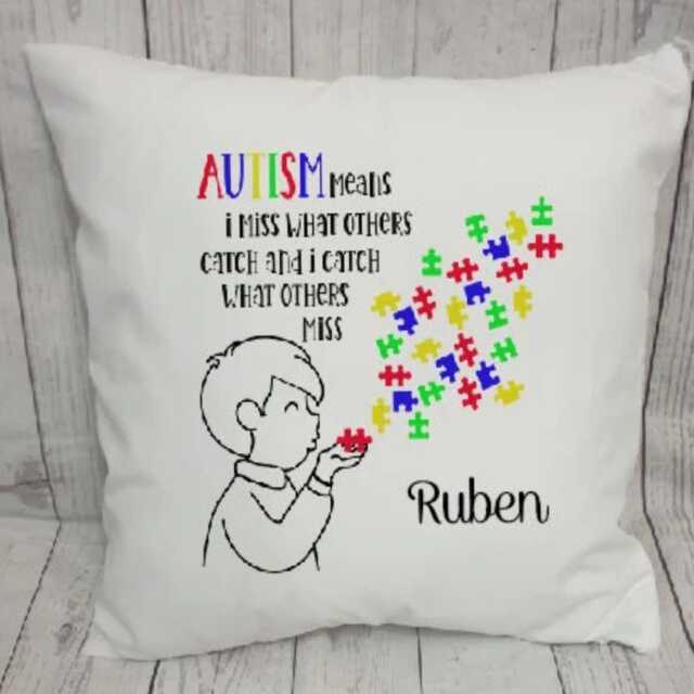 Personalised Children's Decorative Cushion, Kids Pillow, Soft Nursery Playroom, Bedroom Decor, Gift For Children - image 1