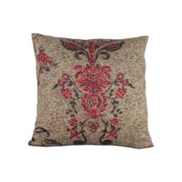 Zoffany - Koyari Paisley Antiquary/Crimson Linen 100% Wool Cushion Cover Handmade Throw Pillow Designer Home Decoc - thumbnail 2