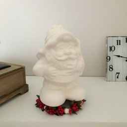Ready To Ship, Christmas Santa, Ceramic Decor, Home Ready To Paint, Bisque, Holiday Gift, Toy