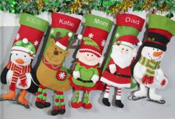 Personalized Christmas Stocking Holidays Decoration Snowman Monogram Stockings Ornaments/7Styles