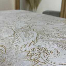 Premium Floral Patterned Champagne Colour Ottoman Footstool Coffee Table Bench - Handmade Chesterfield Traditional Large Pouffe Footrest - thumbnail 2