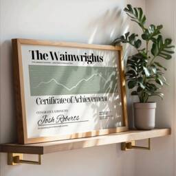 Personalised Wainwrights Certificate Lakeland Fells, Lake District Hiking Gift - thumbnail 3