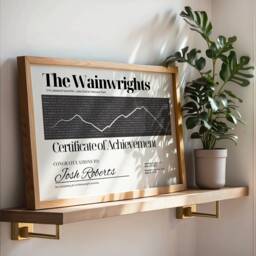 Personalised Wainwrights Certificate Lakeland Fells, Lake District Hiking Gift - thumbnail 1