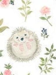 Sweet Little Hedgehog Organic Cotton Nursery & Toddler Bedding, Crib & Sheets Changing Pad Cover, Blankets, Minky, Floral, Girl - thumbnail 3