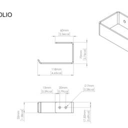 Modern White Toilet Paper Holder, Minimalist Bathroom Accessories Set, Hoolio - thumbnail 4