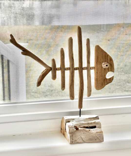 Driftwood Bone Fish - image 1