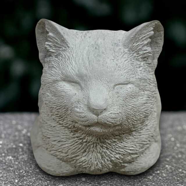 Outdoor White Cat Statue Concrete Kitty Sculpture Stone Kitten Decoration Memorial Ornament Cat Lover Gift Yard Art Handmade - image 1