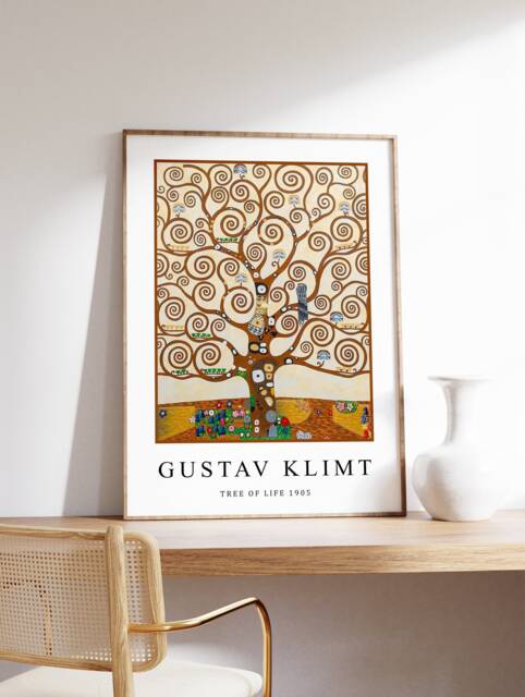 Gustav Klimt Poster, Gallery Quality Print, Tree Of Life, Art Nouveau, Modern Art, Wall Decor, Floral Art, Gift Ideas, A1/A2/A3/A4 - image 1