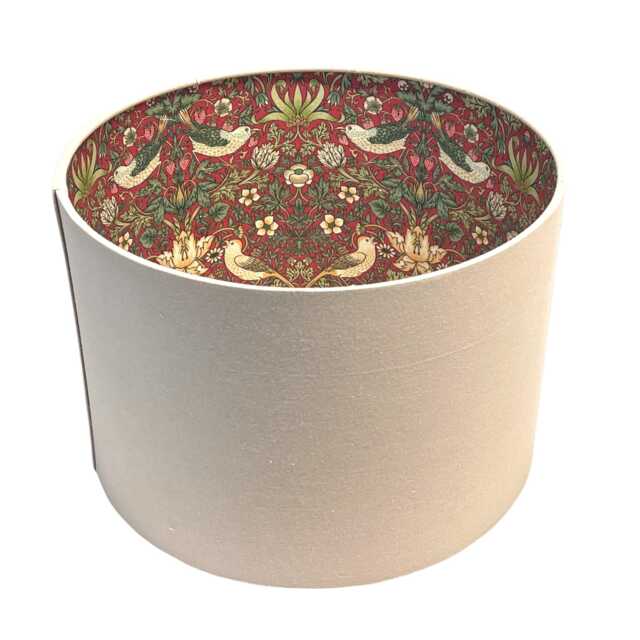 Handcrafted William Morris Strawberry Thief Lampshade - Ceiling Lampshade, Table - image 1