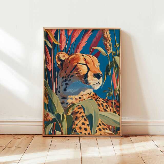 Cheetah Poster, Wildlife Animal Print, Safari Wall Art, Big Cat Decor, Jungle African Prints, Nature Posters - image 1