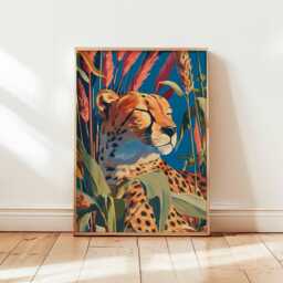 Cheetah Poster, Wildlife Animal Print, Safari Wall Art, Big Cat Decor, Jungle African Prints, Nature Posters - thumbnail 1