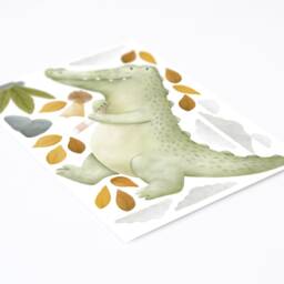 Personalized Alligator Kids Room Wall Decal Plastic-Free Paper Stickers - thumbnail 3