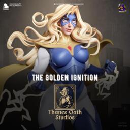 The Golden Ignition - Blaze Operative Solar Runner Blonde Blazer Resin Figure 16K - thumbnail 1