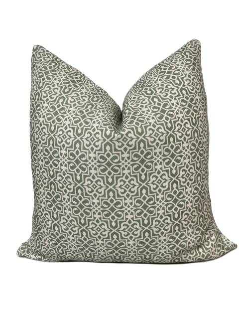Soane Great Britain Yasmin Hayat Rumi Eau De Nil Cushion Cover Pillow Double Sided - image 1