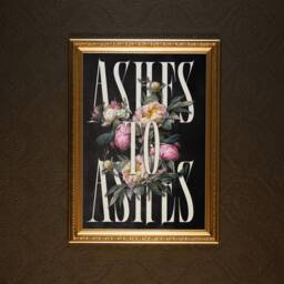 Ashes To - Typography Gothic Art Print Home Macabre Gallery Wall The Blackened Teeth - thumbnail 1