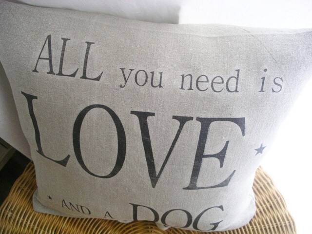 Vintage Linen All You Need..dog Pillow Cover Shabby - image 1