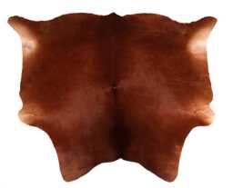 Genuine Bold Brown Or Reddish Cowhide Rug - Natural Hair On Hide Area Luxury Western Farmhouse Home Decor - 59 X 64 Inches