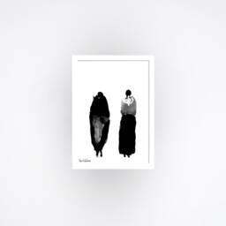 Framed Print, Black & White Art, Abstract Art Africa Inspiration, Kitchen Wall Art, Bedroom Original Gift - thumbnail 3