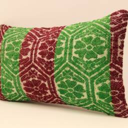 12x20 Turkish Kilim Lumbar Pillow Boho Pillow Bohemian Cushion Navajo Rugturkish Cover Armchair Case 4Oef-83 - thumbnail 3