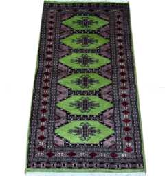 2x4 Pistachio Green Bokhara Rug - 0.60x1.20 Bedroom Luxury Area Turkish Fine Quality Afghan - thumbnail 1