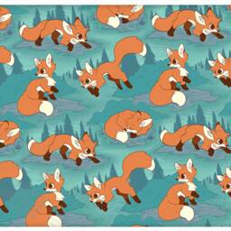 Forest Fox Fleece Throw Blanket - thumbnail 2