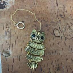 Owl Wall Decor, Housewarming Gift, Animal Wall Evil Eye Home Protection, Metaphysical Stone, Owl Charm, Boho Hanging, Bird Decor - thumbnail 2