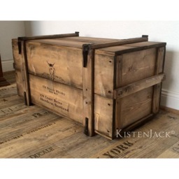 "Chest, Wooden Box, Cargo Bench, Coffee Table ""Highland" - thumbnail 4