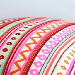 striped Pillow, 20x20 Pink Pillowcases, Throw Pillow Covers 18x18, Euro Sham Cover - thumbnail 2