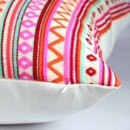 striped Pillow, 20x20 Pink Pillowcases, Throw Pillow Covers 18x18, Euro Sham Cover - thumbnail 3