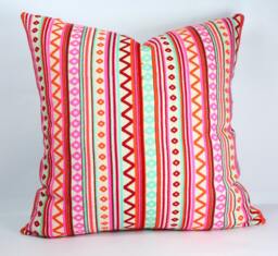 striped Pillow, 20x20 Pink Pillowcases, Throw Pillow Covers 18x18, Euro Sham Cover - thumbnail 1
