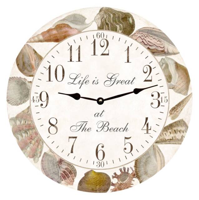 Seashell Clock - Personalized Sea Shell Clock - image 1