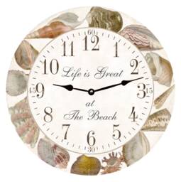 Seashell Clock - Personalized Sea Shell Clock - thumbnail 1
