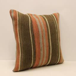 Vintage Kilim Pillow Covers Boho Big Pillow 20x20 Bohemian Cushion Vintage Pillows Sofa 4Ef-352 - thumbnail 2