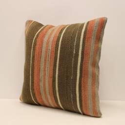 Vintage Kilim Pillow Covers Boho Big Pillow 20x20 Bohemian Cushion Vintage Pillows Sofa 4Ef-352 - thumbnail 3