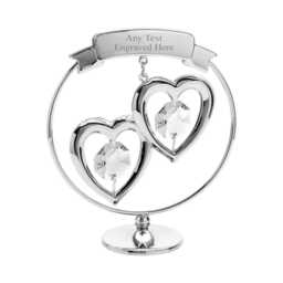 Engraved Crystocraft Ornaments Butterfly Rose Heart Angel Various Styles Available Ideal For Birthday Mothers Day Christmas Wedding Gift - thumbnail 4