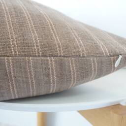 Gray Brown Dot Block Print Mudcloth Hmong Pillow Case - thumbnail 3