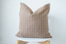 Gray Brown Dot Block Print Mudcloth Hmong Pillow Case - thumbnail 1