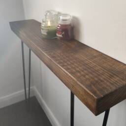 Wide Console Table With Hairpin Legs/ Breakfast Bar/ Make Up - thumbnail 4