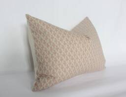 Lumbar Pillow Cover, Floral Throw Blush, Blush Pink Pillow, Light - Lotus - thumbnail 1