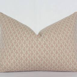 Lumbar Pillow Cover, Floral Throw Blush, Blush Pink Pillow, Light - Lotus - thumbnail 3