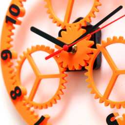 Gears & Cogs Wall Mounted Clock - Custom Colours - thumbnail 3