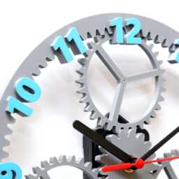 Gears & Cogs Wall Mounted Clock - Custom Colours - thumbnail 4