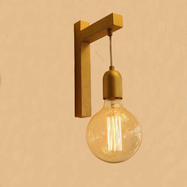 Wall Decor Edison Brass Lamp Vanity Light Fixture, Sconce, Mid Century Light - Barkan Model Ranor Lighting Design #503 - image 1