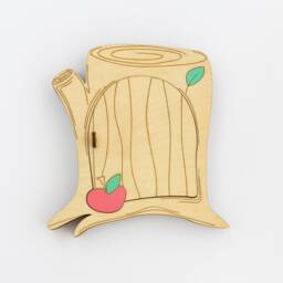 Hand Painted Wooden Hedgehog Puzzle Montessori Counting Multi-Layer Shape Educational Toy Animal Sorting - thumbnail 3