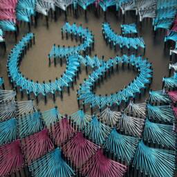 string Art Mandala Om Sahasrara Yoga Design Sacred Geometry Meditation Wall Home Decor D??cor Mandala Zen 3D New Age Yoga - thumbnail 3