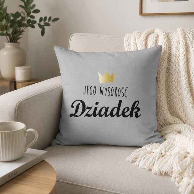 Dziadek Pillow, Polish Grandfather Gift, Grandpa Father's Day Birthday Home Decor, Couch Cushion - image 1