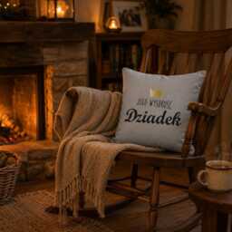 Dziadek Pillow, Polish Grandfather Gift, Grandpa Father's Day Birthday Home Decor, Couch Cushion - thumbnail 2
