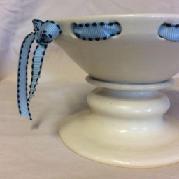 "Candy Dish With Ribbon, Snack Station, Hand Thrown, Carved, Staging A Home, ""Hangry" - thumbnail 2
