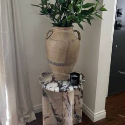 Calacatta Viola Marble Side Table End Free Tax Usa - thumbnail 2
